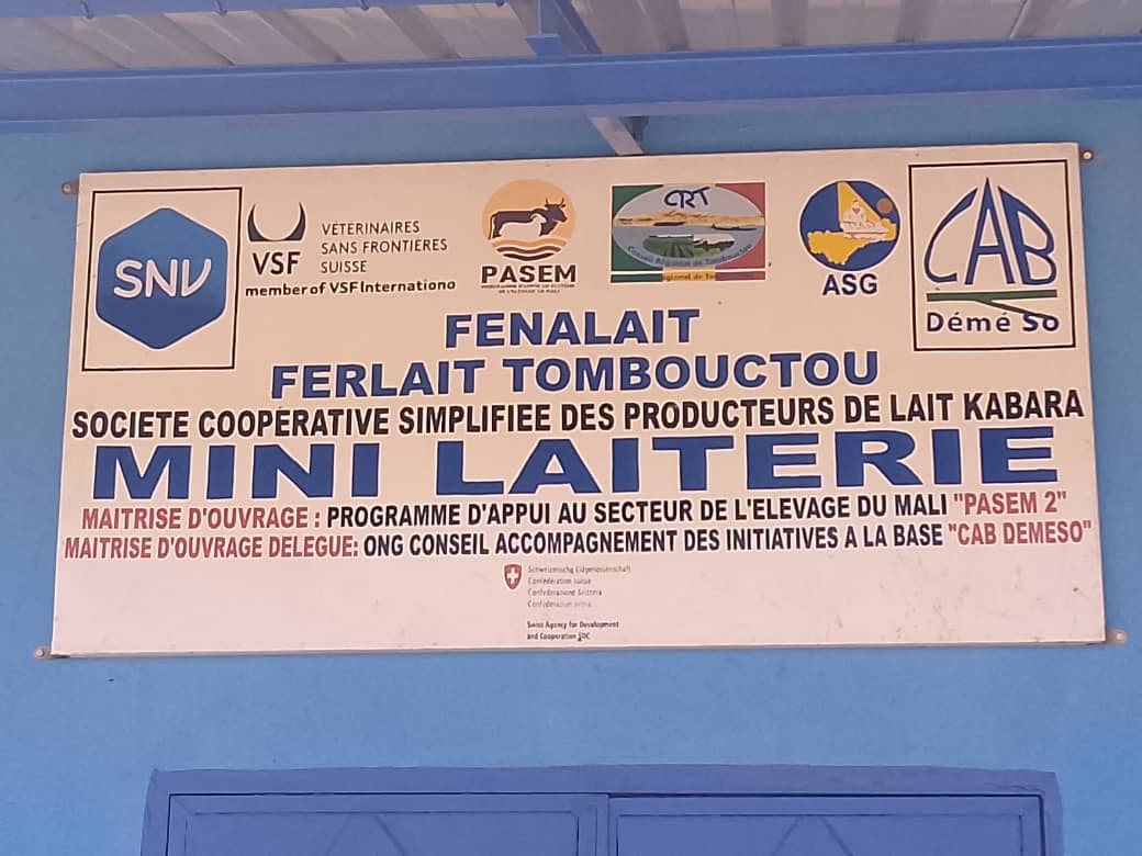 VALORISATION DU LAIT LOCAL AU MALI : CAB Demeso étend son intervention et son dispositif dans les régions de Tombouctou, Gao et Mopti